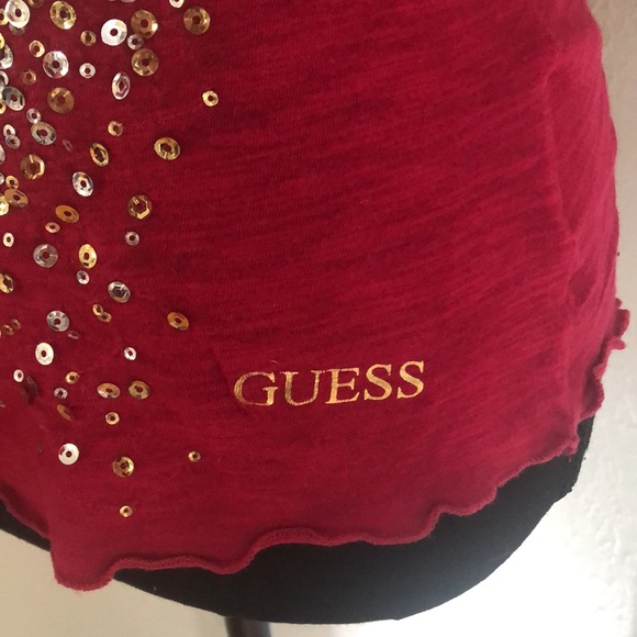 Ladies Dark Pink Guess T-Shirt - Size Small - Picture 3 of 7